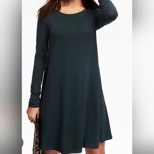 Oldnavy Women's Teal Long Sleeve Swing Dress Size L